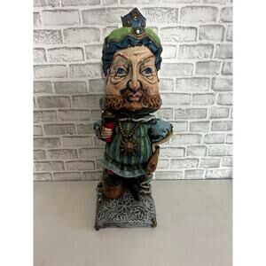 26" Vintage Mid Century Henry VIII Chalkware Statue